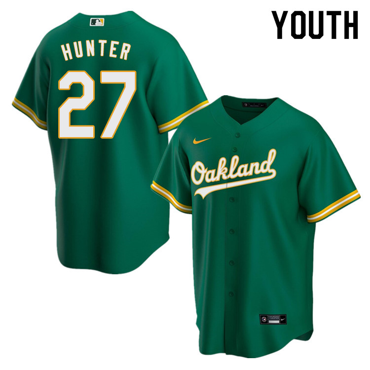 Nike Youth #27 Catfish Hunter Oakland Athletics Baseball Jerseys Sale-Green